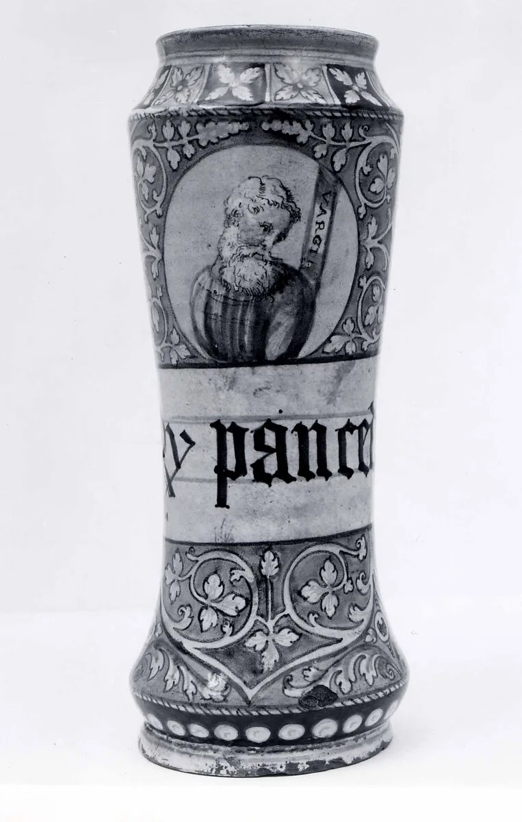 Apothecary jar (albarello) — Unknown