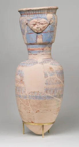 Storage Jar Embossed with the Hathor Emblem