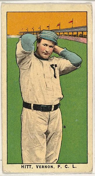 Hitt, Vernon, Pacific Coast League, from the "Obak Baseball Players" set (T212), issued by the American Tobacco Company to promote Obak Mouthpiece Cigarettes — American Tobacco Company