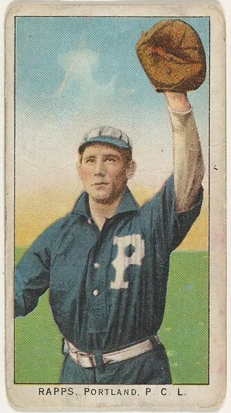 Rapps, Portland, Pacific Coast League, from the "Obak Baseball Players" set (T212), issued by the American Tobacco Company to promote Obak Mouthpiece Cigarettes — American Tobacco Company