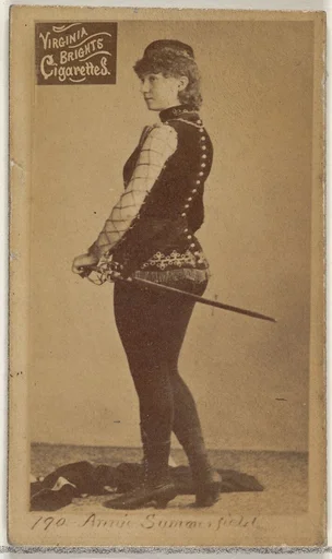 Card 190, Annie Summerfield, from the Actors and Actresses series (N45, Type 2) for Virginia Brights Cigarettes