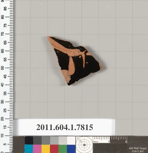 Terracotta fragment of a kylix (drinking cup)