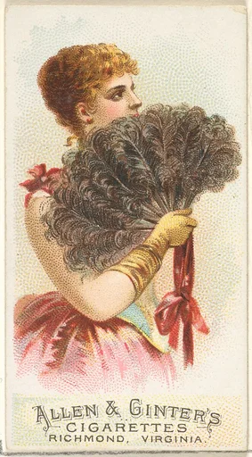 Plate 6, from the Fans of the Period series (N7) for Allen & Ginter Cigarettes Brands