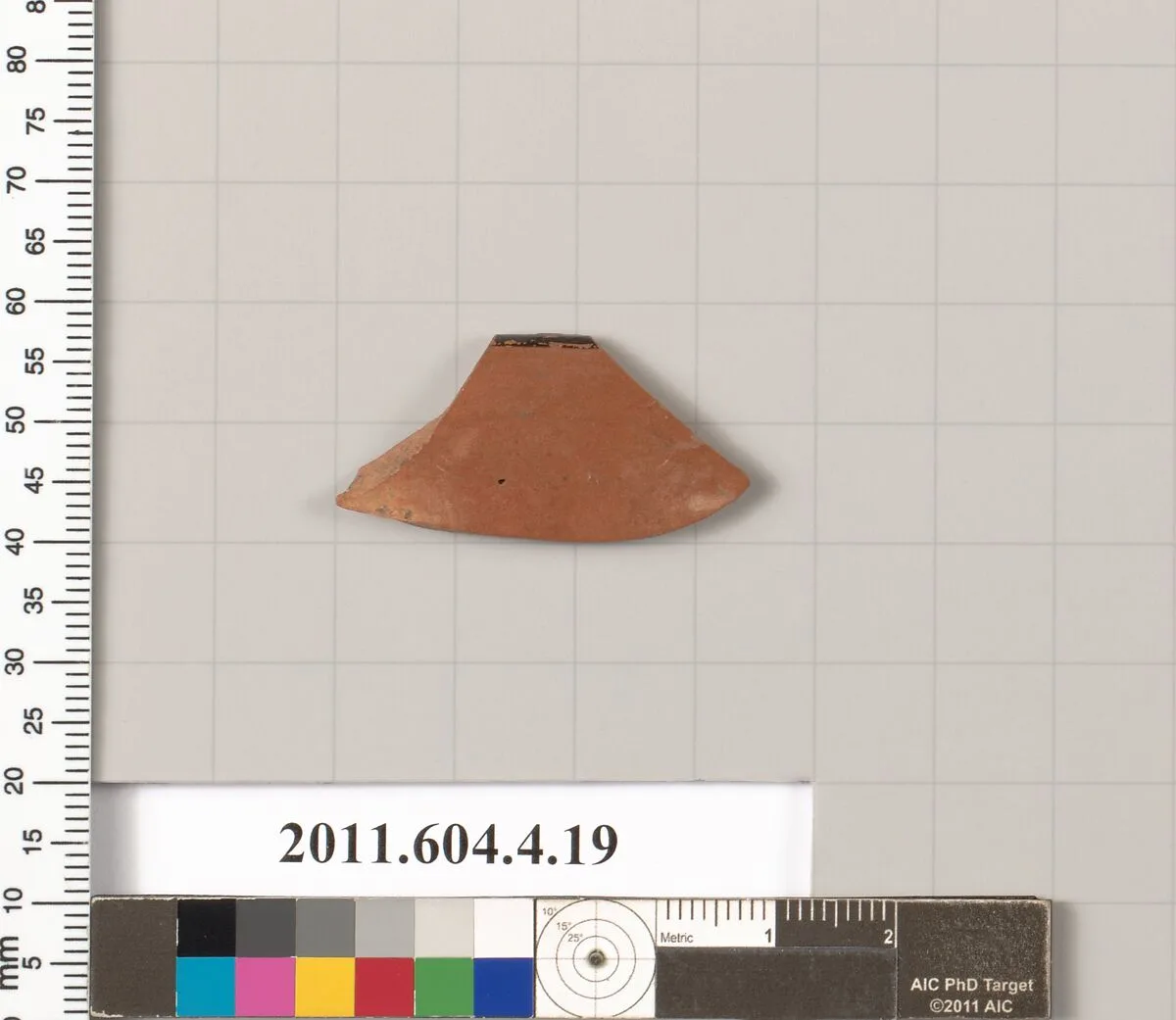 Terracotta rim fragment of a kylix (drinking cup) — Unknown
