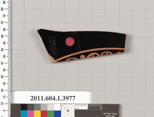 Terracotta fragment of a kylix (drinking cup)