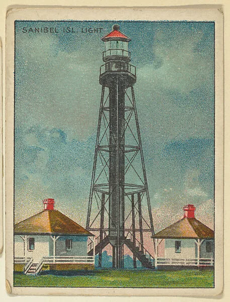 Sanibel Island Light, from the "Lighthouse Series" (T77), issued with Hassan Cigarettes by the American Tobacco Company — American Tobacco Company