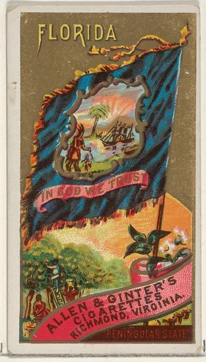Florida, from Flags of the States and Territories (N11) for Allen & Ginter Cigarettes Brands