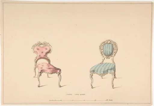 Design for Chairs, Louis Quinze Style