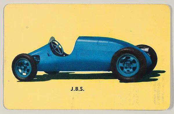 No. 42, J.B.S., bakery insert card from the Sports Cars 1955 series (D72), issued by Mother's Cookies — Mother's Cookies