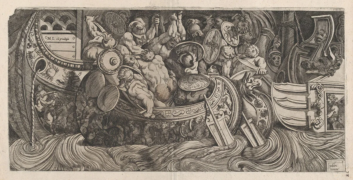 Speculum Romanae Magnificentiae: Naval Battle — Michele Lucchese|Polidoro da Caravaggio