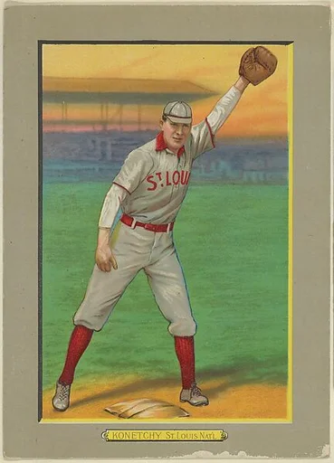 Ed Konetchy, First Baseman, St. Louis Cardinals (National League), from Turkey Red Cabinets (T3)