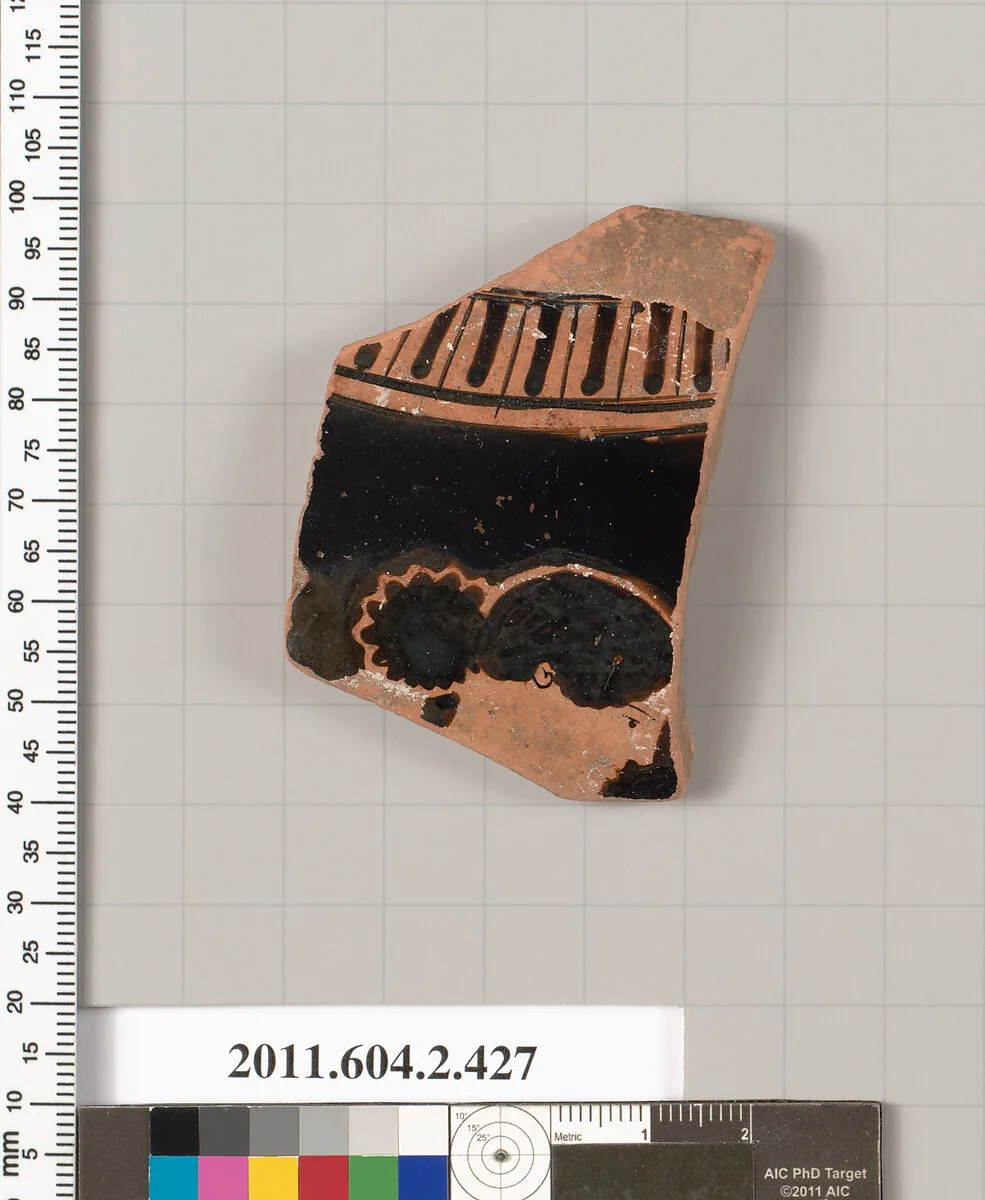 Terracotta fragment of a column-krater (bowl for mixing wine and water) — Unknown