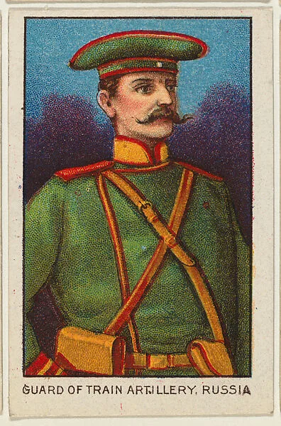 Guard of Train Artillery, Russia, from the Military series (T79) issued by the American Tobacco Company — American Tobacco Company