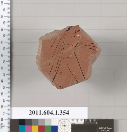 Terracotta fragment of a kylix (drinking cup)