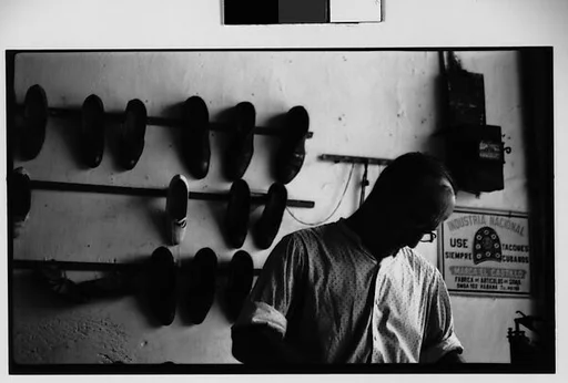 [Cobbler Working in Shop, Havana]