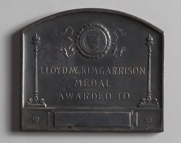 The Lloyd McKim Garrison Award for Proficiency in English Literature, Harvard University — Victor David Brenner