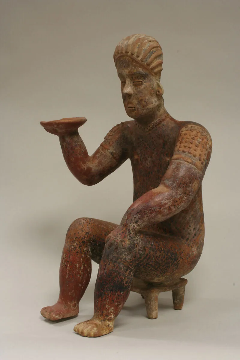 Female Figure Seated on Stool — Unknown