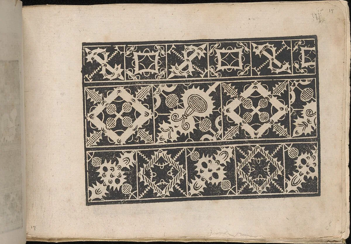 Fiori di Ricami Nuovamente Posti in Luce, page 17 (recto) — Matteo Florimi|Francesco de' Franceschi