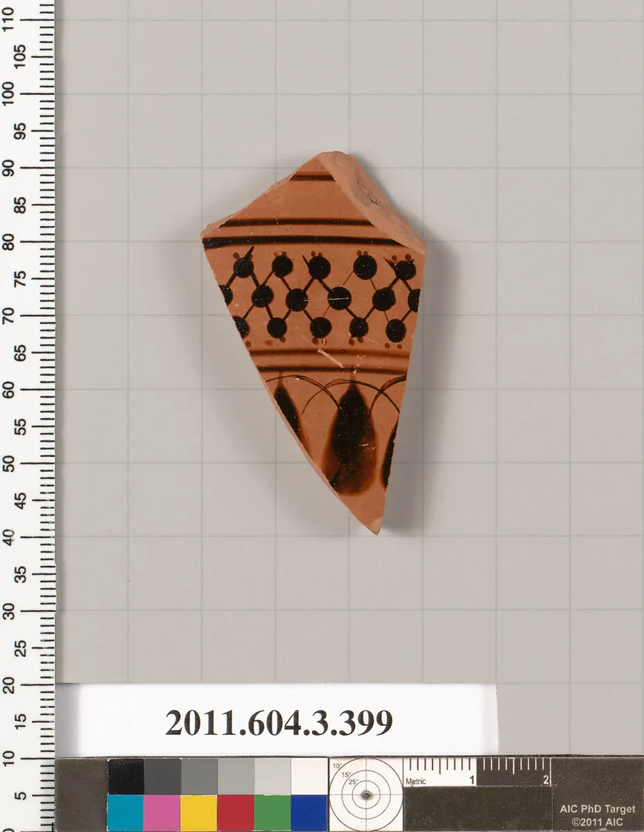 Terracotta fragment of a neck-amphora (jar) — Unknown