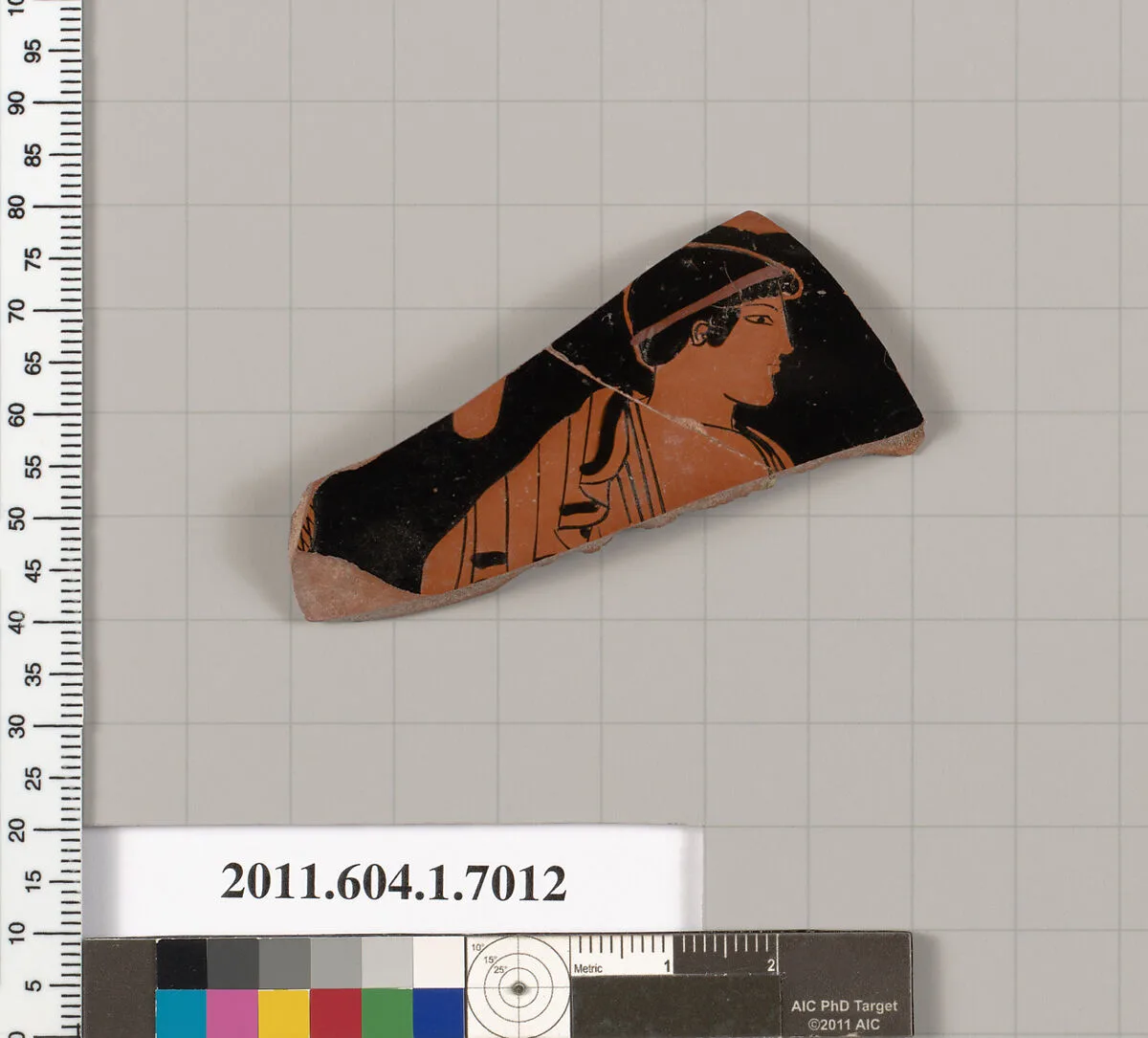 Terracotta fragment of a kylix (drinking cup) — Unknown