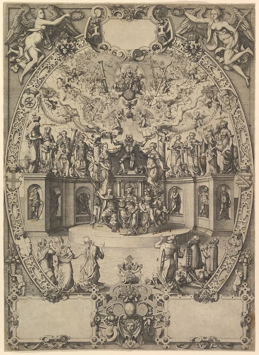 The Apotheosis of Emperor Maximilian II — Jost Amman|Wenzel Jamnitzer