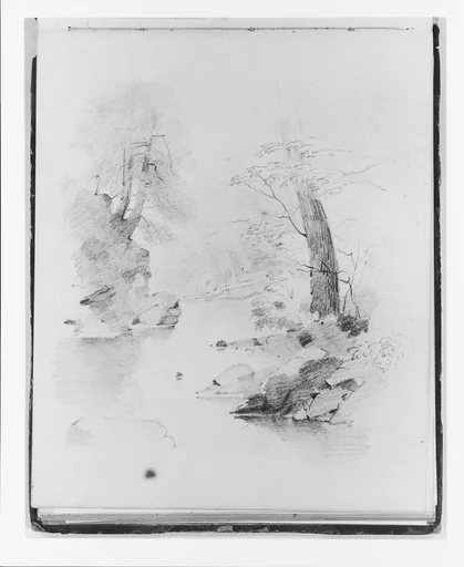 Landscape with Trees Framing a Stream (from Sketchbook)