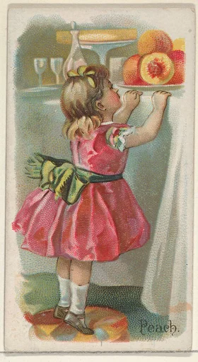Peach, from the Fruits series (N12) for Allen & Ginter Cigarettes Brands