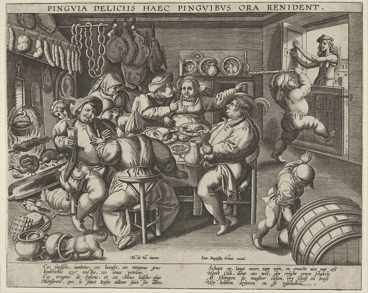 Rich Kitchen — Maerten de Vos|Anonymous, Netherlandish, late 16th century|Johannes Baptista Vrints
