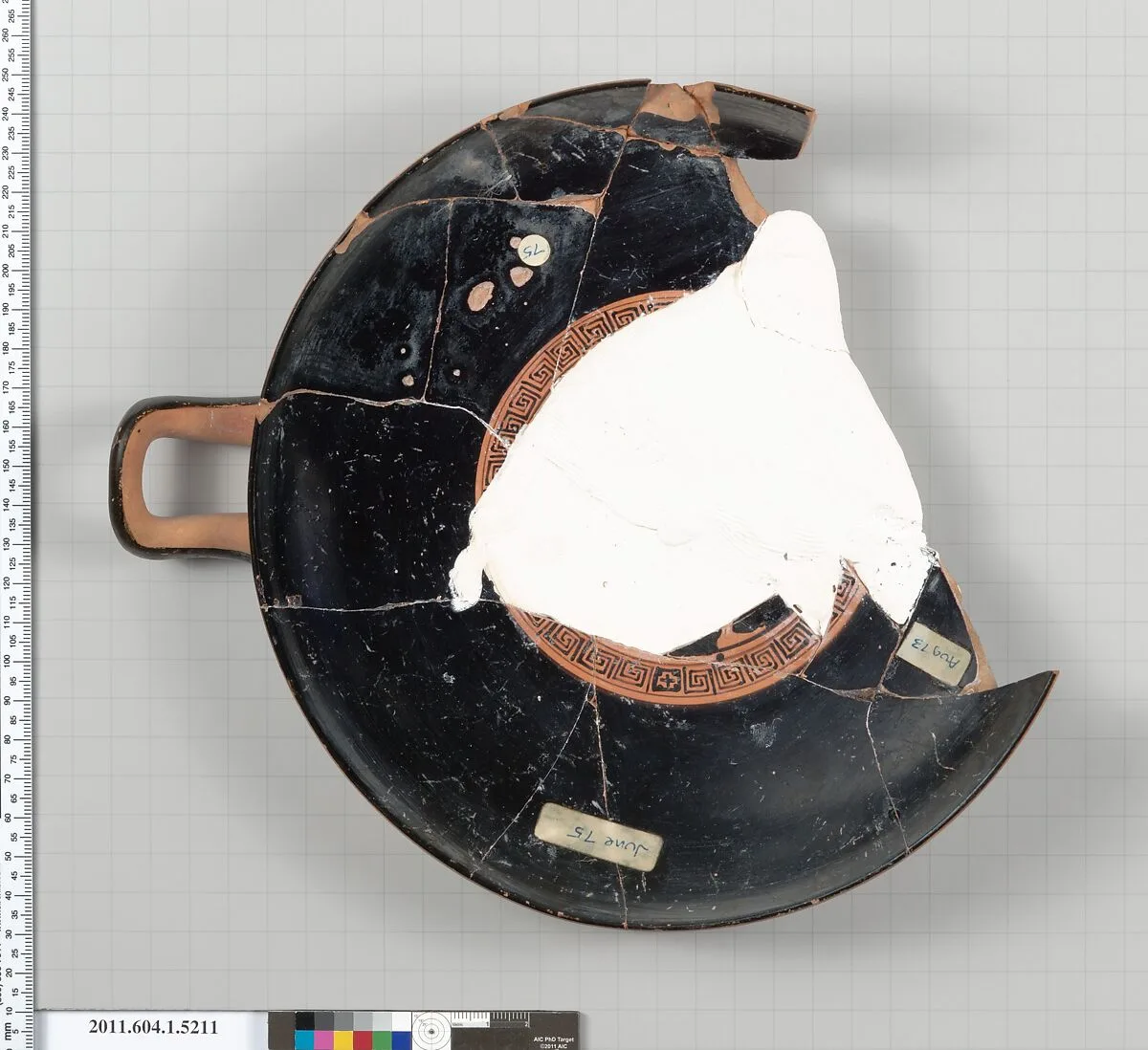 Terracotta fragment of a kylix (drinking cup) — Unknown