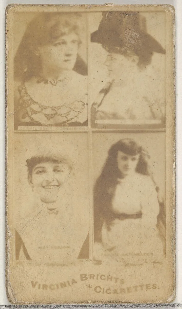 From the Actors and Actresses series (N45, Type 4) for Virginia Brights Cigarettes — Allen & Ginter