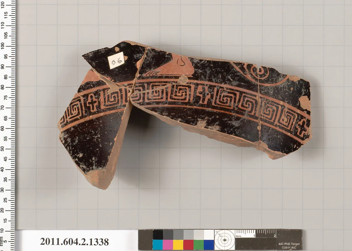 Terracotta fragment of a skyphos (deep drinking cup) — Unknown