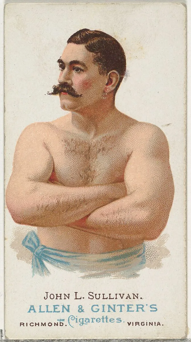 John L. Sullivan, Pugilist, from World's Champions, Series 1 (N28) for Allen & Ginter Cigarettes — Lindner, Eddy & Claus|Allen & Ginter