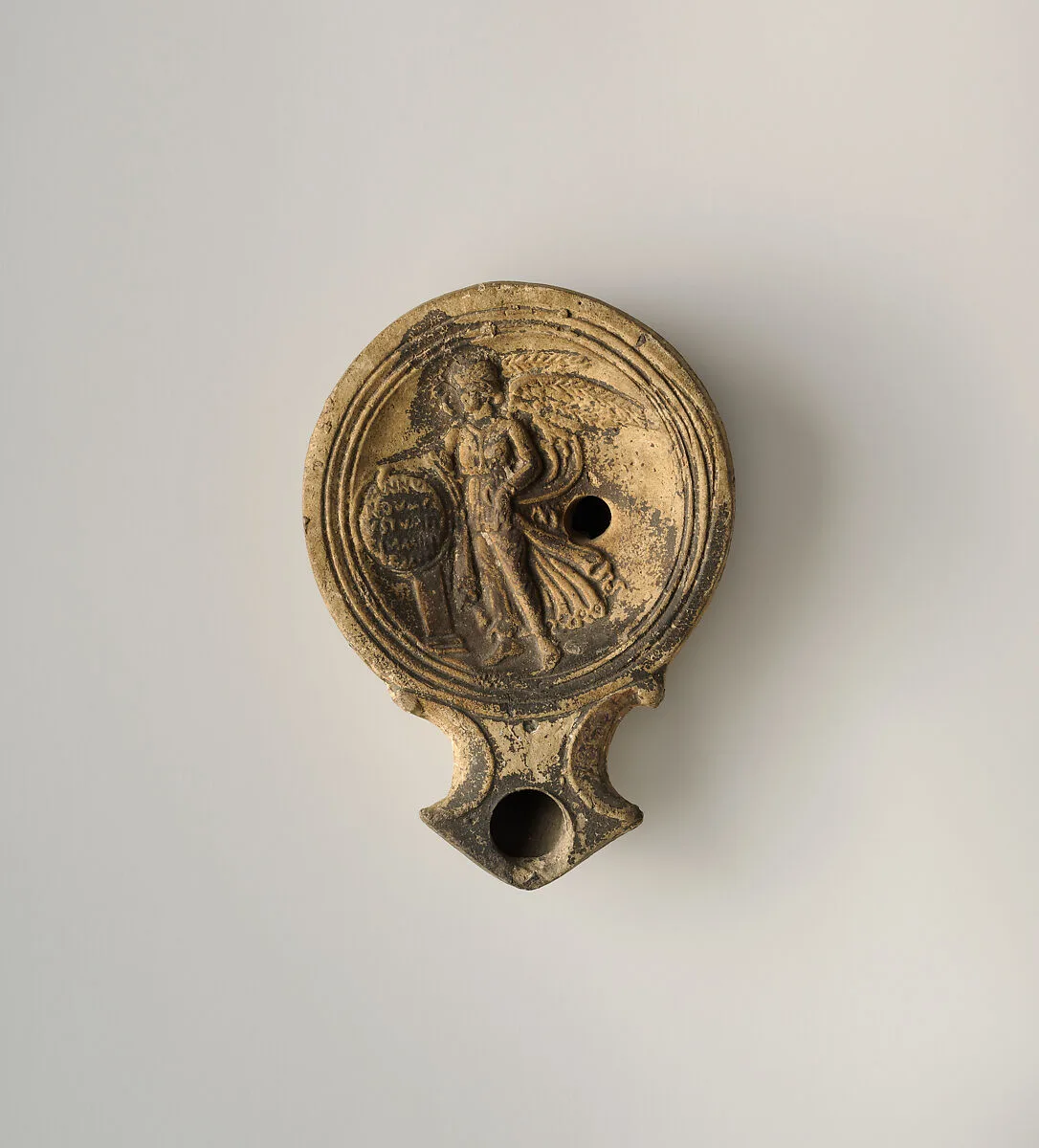 Terracotta oil lamp — Unknown