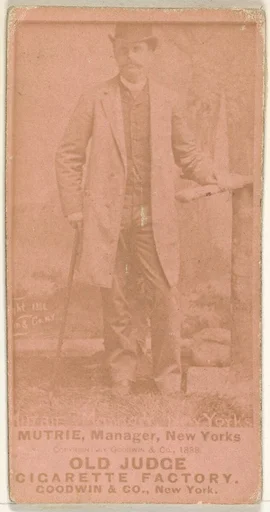 James J. Mutrie, Manager, New York, from the Old Judge series (N172) for Old Judge Cigarettes