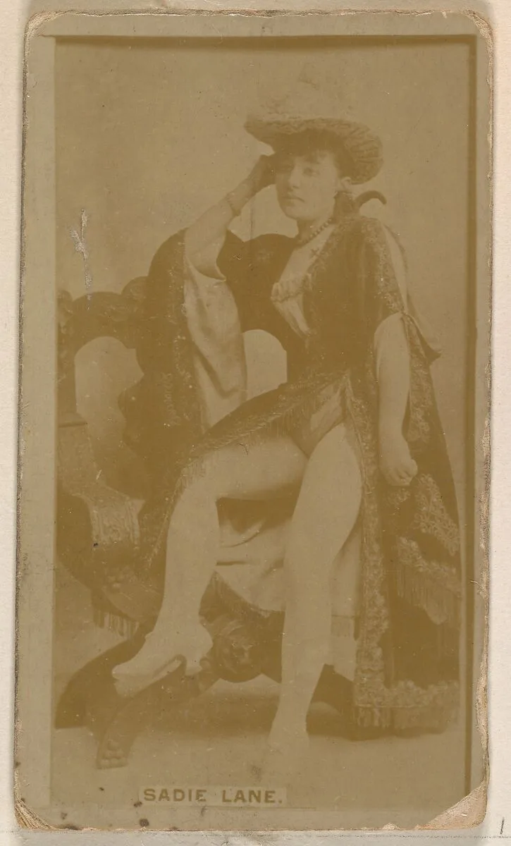Sadie Lane, from the Actresses series (N245) issued by Kinney Brothers to promote Sweet Caporal Cigarettes — Kinney Brothers Tobacco Company