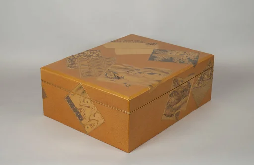 絵本散し蒔絵料紙箱|Document Box with Illustrated Books