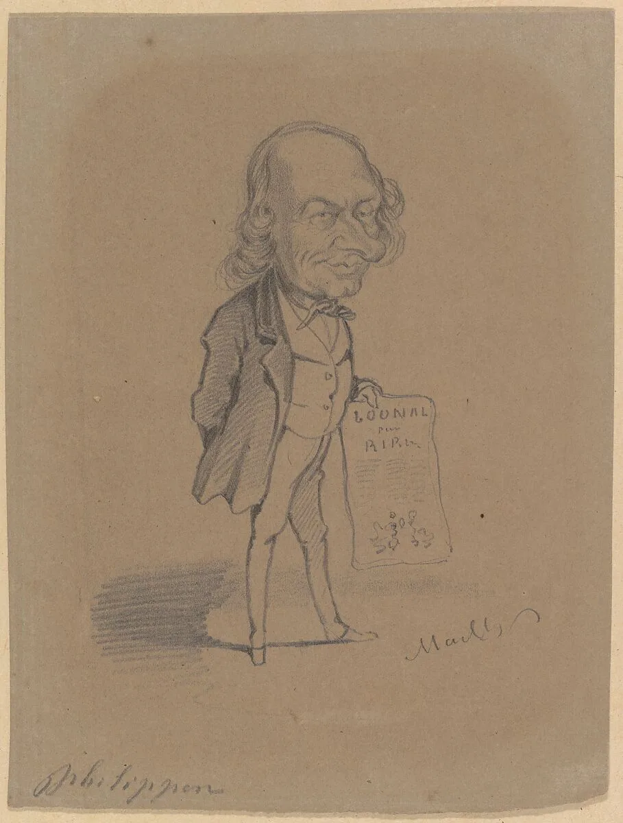 Caricature of Charles Philipon — Hippolyte Mailly|Nadar