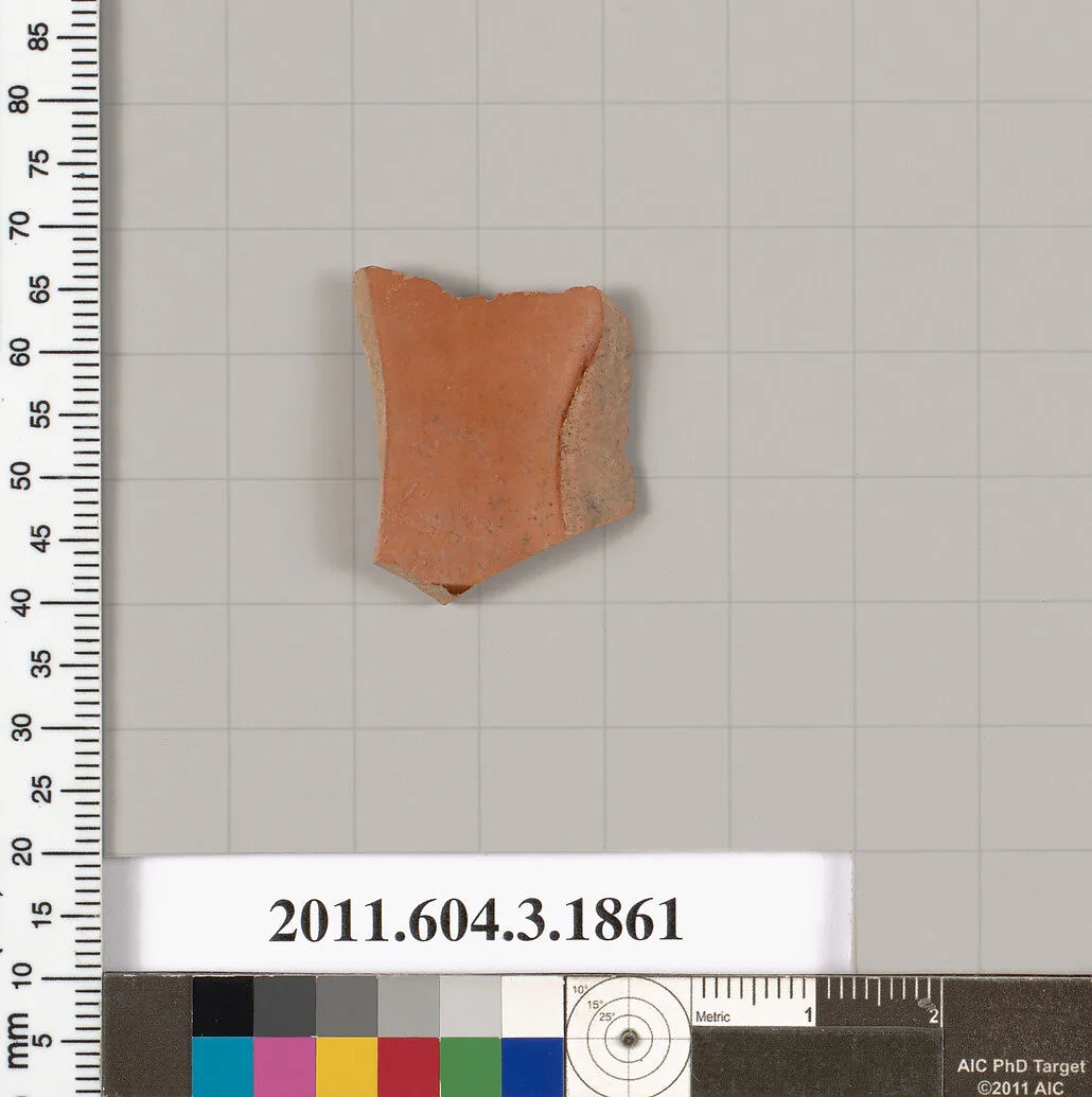 Terracotta fragment of a kylix: Lip cup (drinking cup) — Unknown