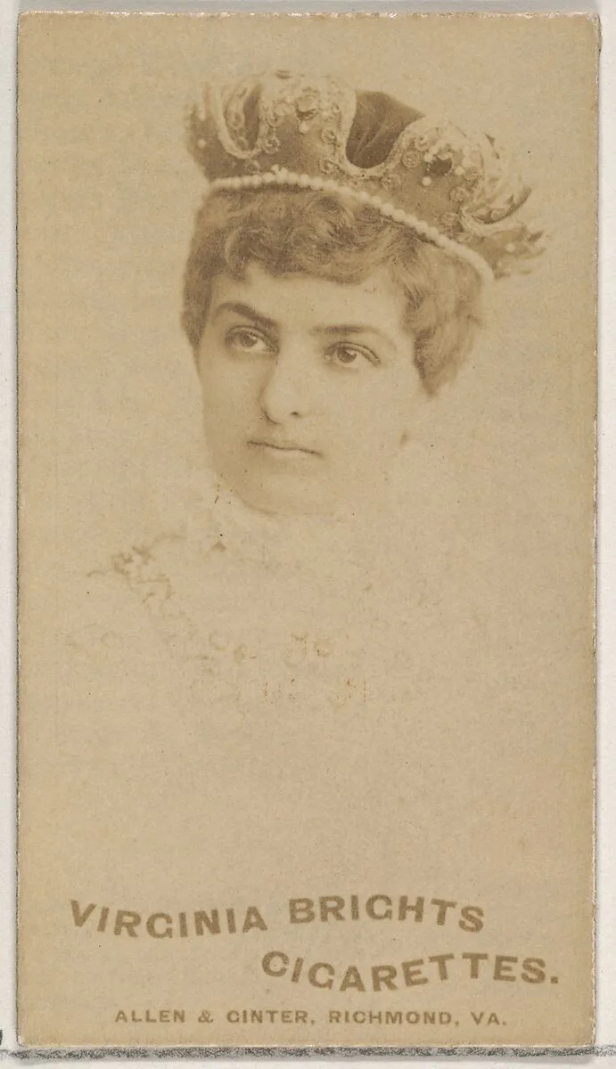 From the Actors and Actresses series (N45, Type 5) for Virginia Brights Cigarettes — Allen & Ginter