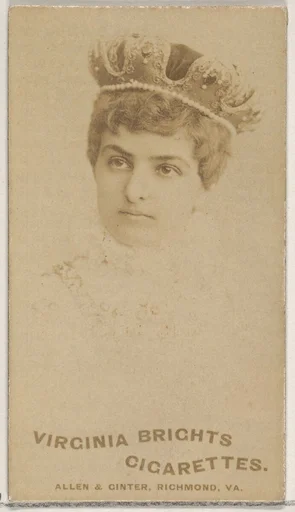 From the Actors and Actresses series (N45, Type 5) for Virginia Brights Cigarettes