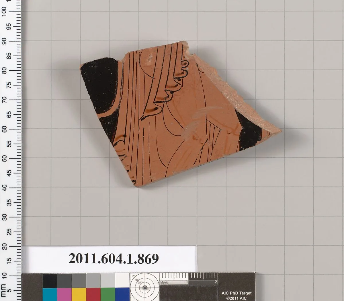 Terracotta fragment of a kylix (drinking cup) — Unknown
