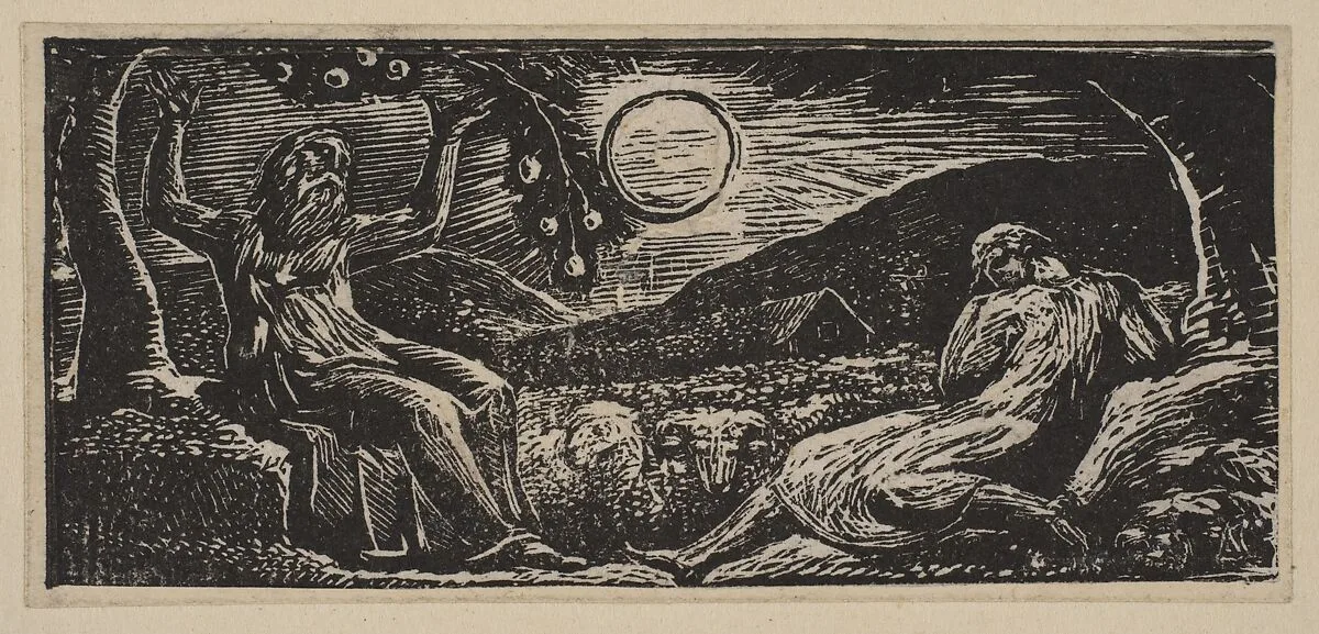Thenot Under a Fruit Tree, from Thornton's "Pastorals of Virgil" — William Blake|Virgil|Robert John Thornton