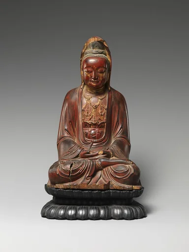 明天啟   檀木雕觀音菩薩像|Bodhisattva Guanyin