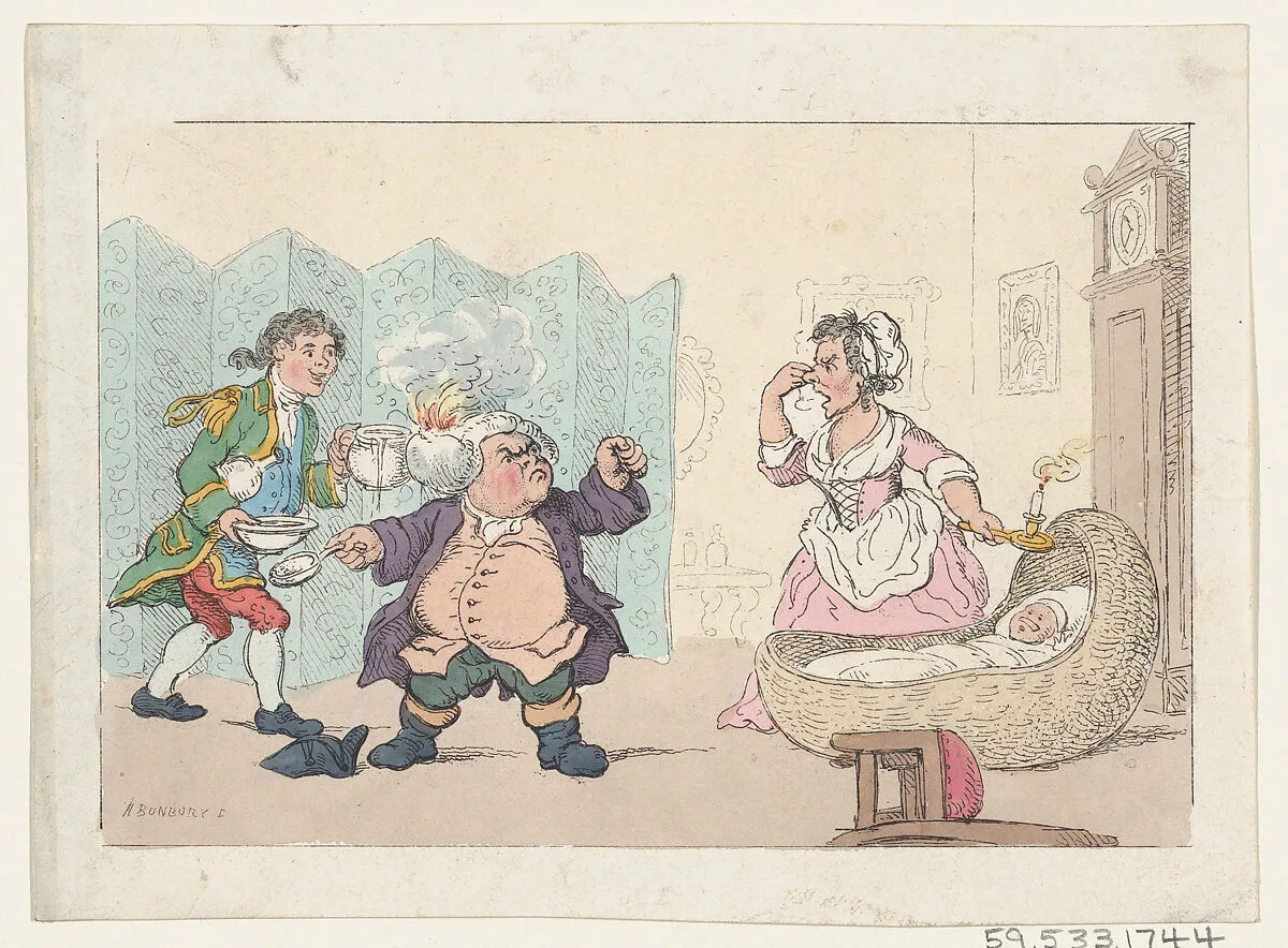 The Battle of the Cataplasm (Tristram Shandy) — Henry William Bunbury|Laurence Sterne