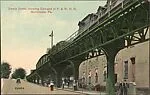 Swede Street, showing Elevated of P. & W. R. R., Norristown, Pa. — Unknown