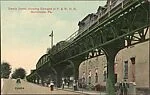 Swede Street, showing Elevated of P. &  W. R. R., Norristown, Pa.