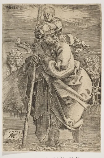 Saint Christopher Facing Left (reverse copy)