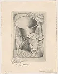 Still life with glasses and a goblet — Emilio Amero