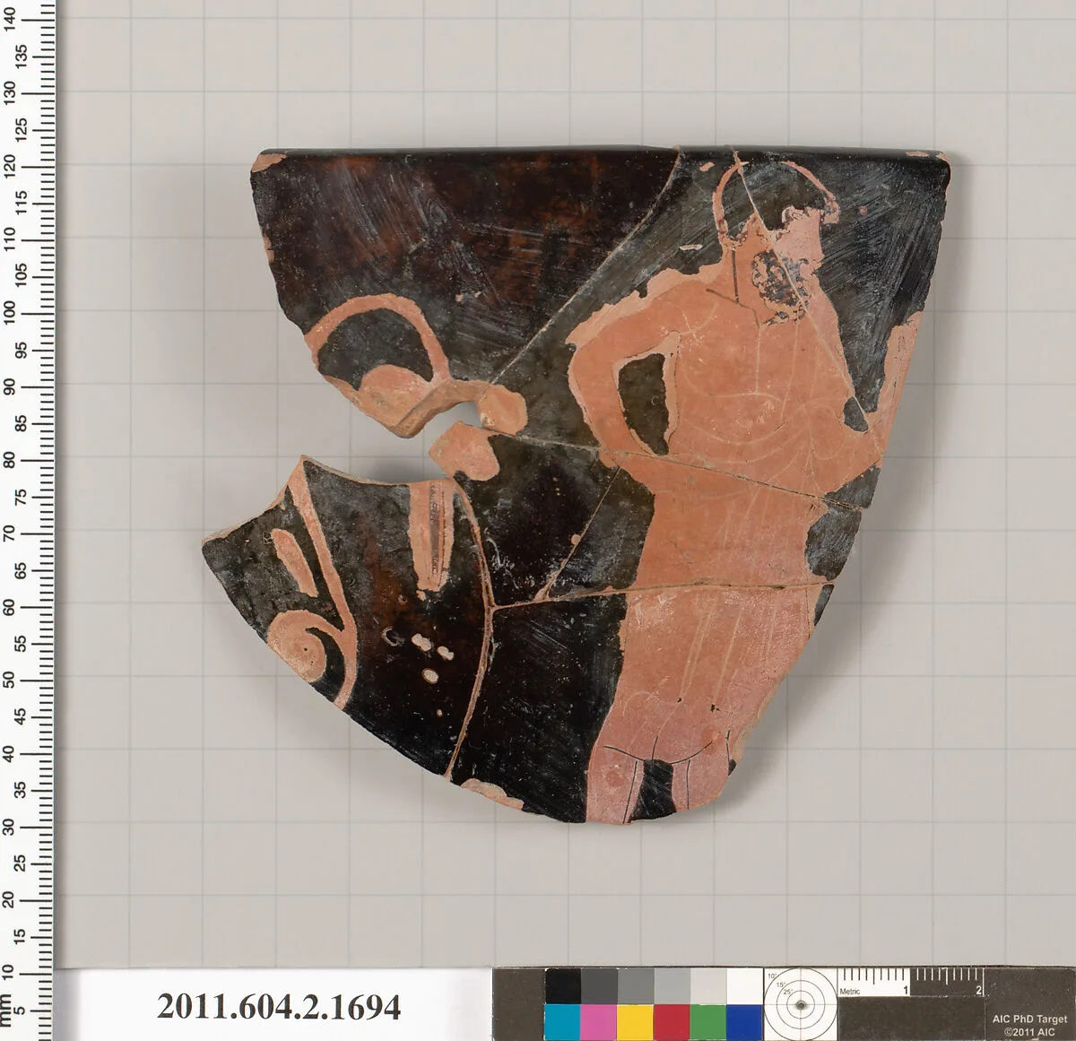 Terracotta fragment of a skyphos (deep drinking cup) — Unknown