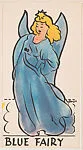 Blue Fairy, bakery insert card from the Pinocchio Circus Performers series (D64) — Walt Disney Productions